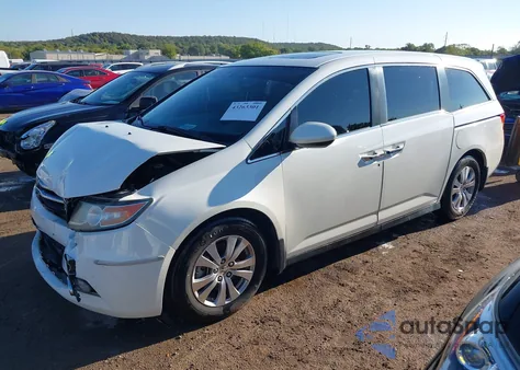 2015 Honda Odyssey Exl из США, поврежденный, VIN 5FNRL5H60FB022546